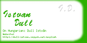 istvan dull business card